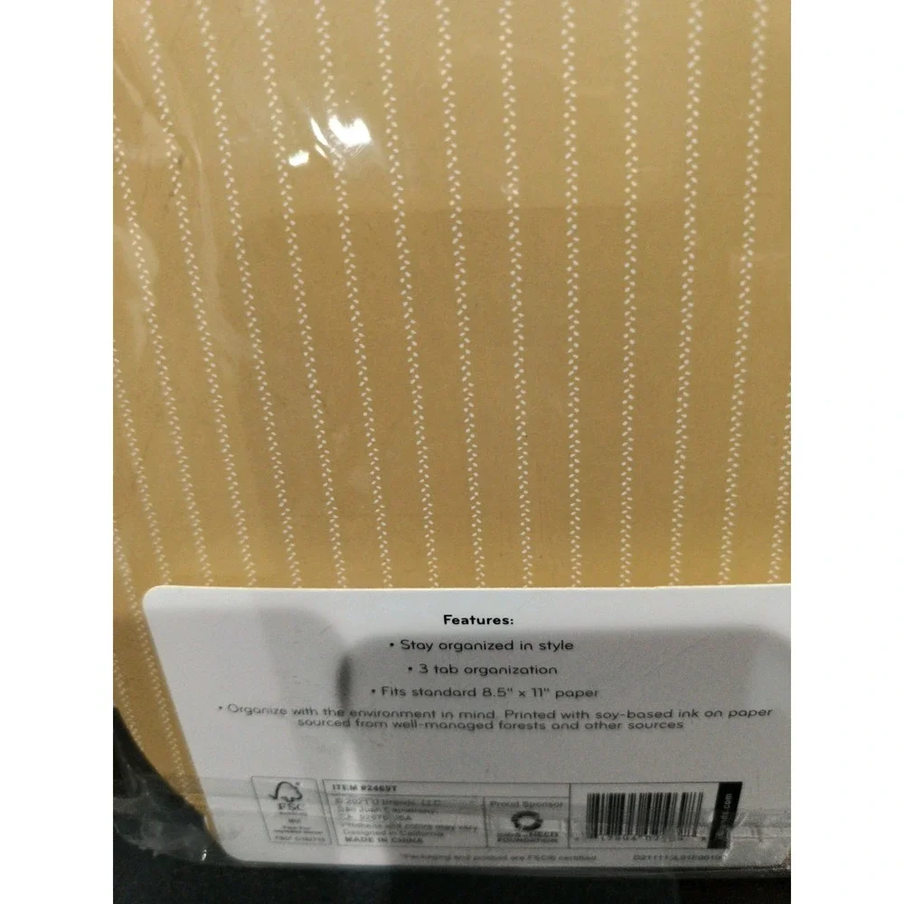 Pack Of 12 File Folders CASUAL Chic NEW 11.5x9.5 Inch 3 Tab Fits 8.5 X11 Paper